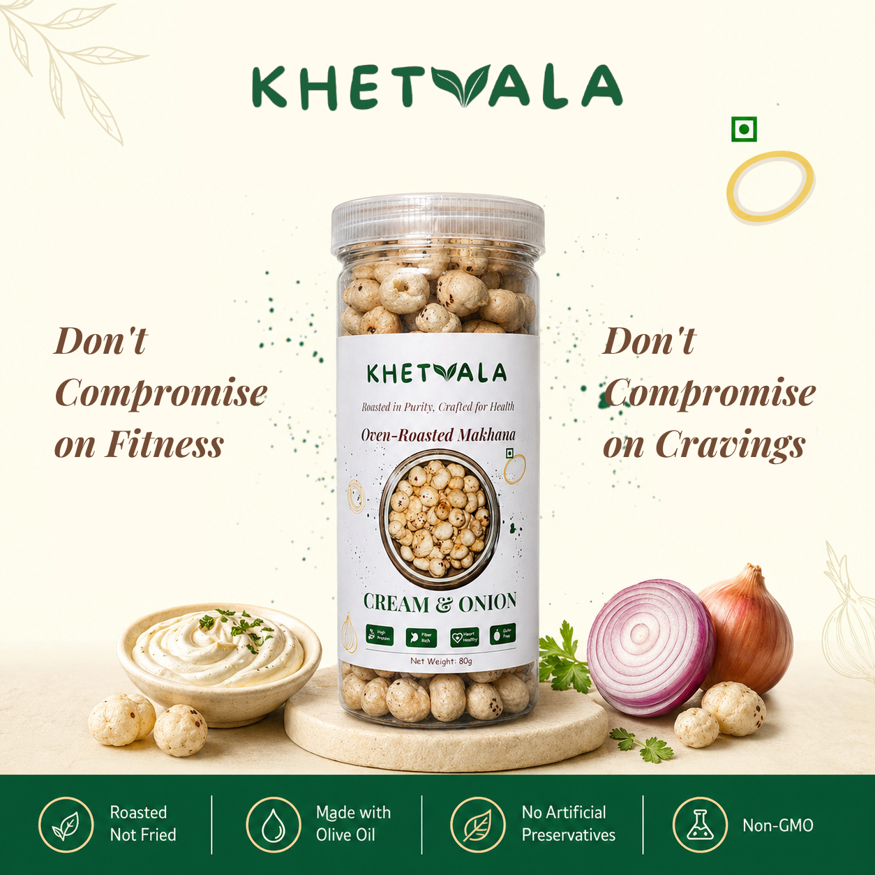 Cream & Onion Makhana